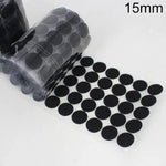 1000 PCS 16mm Redondo de Nylon Adesivo Gancho e Laço, 15mm (Preto), 15mm (Branco)