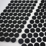 1000 PCS 16mm Redondo de Nylon Adesivo Gancho e Laço, 15mm (Preto), 15mm (Branco)