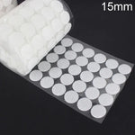 1000 PCS 16mm Redondo de Nylon Adesivo Gancho e Laço, 15mm (Preto), 15mm (Branco)