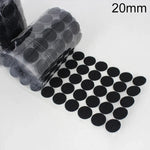 1000 PCS 20mm Redondo de Nylon Adesivo Gancho e Laço, 20mm (Preto), 20mm (Branco)