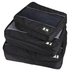 Conjunto de 3 Sacos de Armazenamento Impermeáveis em Poliéster 210D com Textura de Futebol Multifuncionais para Roupa e Roupa Interior