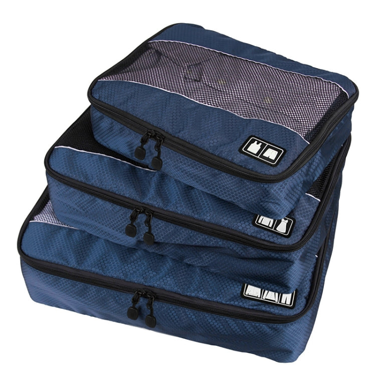 Conjunto de 3 Sacos de Armazenamento Impermeáveis em Poliéster 210D com Textura de Futebol Multifuncionais para Roupa e Roupa Interior