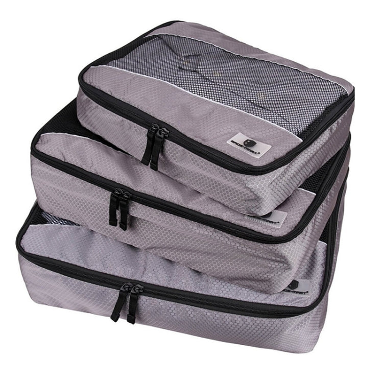 Conjunto de 3 Sacos de Armazenamento Impermeáveis em Poliéster 210D com Textura de Futebol Multifuncionais para Roupa e Roupa Interior
