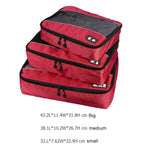 Conjunto de 3 Sacos de Armazenamento Impermeáveis em Poliéster 210D com Textura de Futebol Multifuncionais para Roupa e Roupa Interior