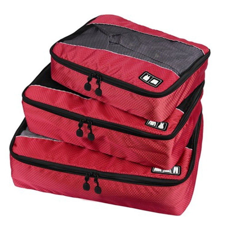 Conjunto de 3 Sacos de Armazenamento Impermeáveis em Poliéster 210D com Textura de Futebol Multifuncionais para Roupa e Roupa Interior