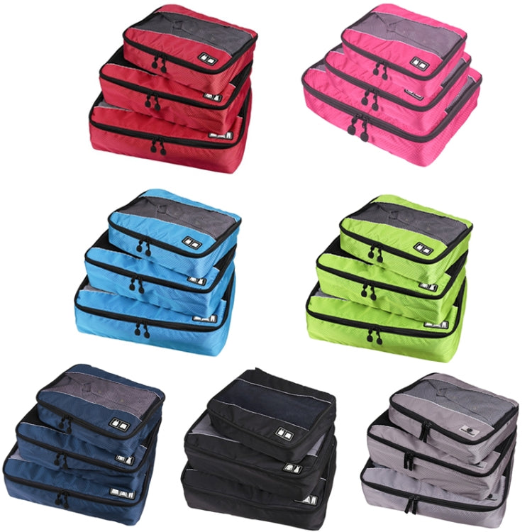 Conjunto de 3 Sacos de Armazenamento Impermeáveis em Poliéster 210D com Textura de Futebol Multifuncionais para Roupa e Roupa Interior