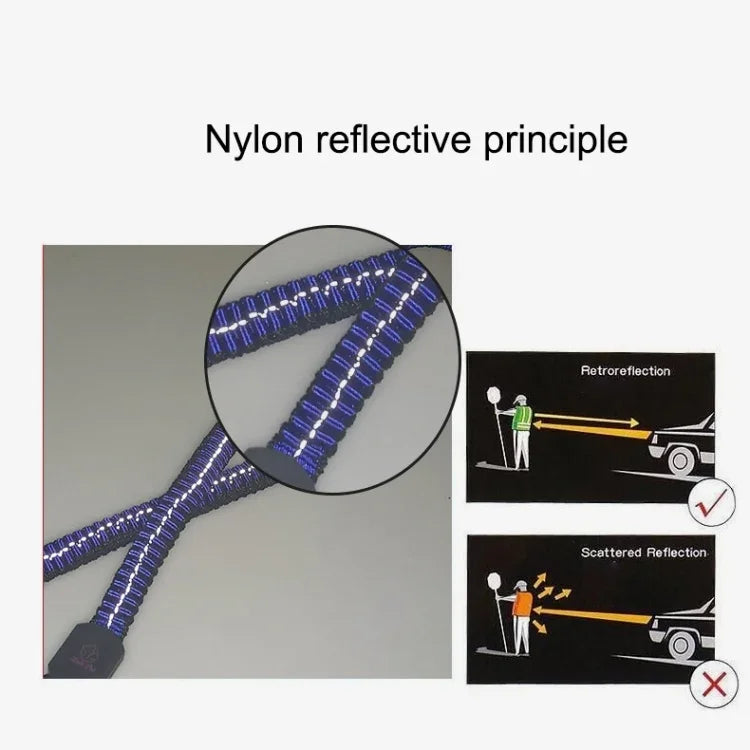 Trela Telescópica de Buffer Duplo para Animais, Corda Trançada Refletora em Nylon, Pequena, Comprimento: 70cm, Entrega em Cor Aleatória, Tração Dupla 70cm