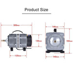 ACO-012A Bomba de Ar Electromagnética 390W 158L/Min Compressor para Tanque de Peixes e Marisco Aumenta o Fluxo de Oxigénio, Ficha US, ACO-012A