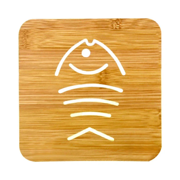 5pcs Tapete de Proteção para Mesa de Cozinha em Madeira com Desenho de Cartoon Fofo, Isolamento Térmico, Estilo Envio Aleatório, Tapetes para Mesa 2