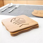 5pcs Tapete de Proteção para Mesa de Cozinha em Madeira com Desenho de Cartoon Fofo, Isolamento Térmico, Estilo Envio Aleatório, Tapetes para Mesa 2