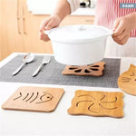 5pcs Tapete de Proteção para Mesa de Cozinha em Madeira com Desenho de Cartoon Fofo, Isolamento Térmico, Estilo Envio Aleatório, Tapetes para Mesa 2