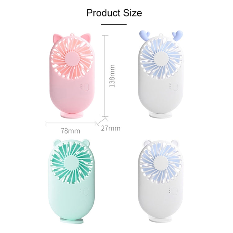Ventoinha de Bolso Portátil Mini com Carregamento USB e Controlo de 3 Velocidades