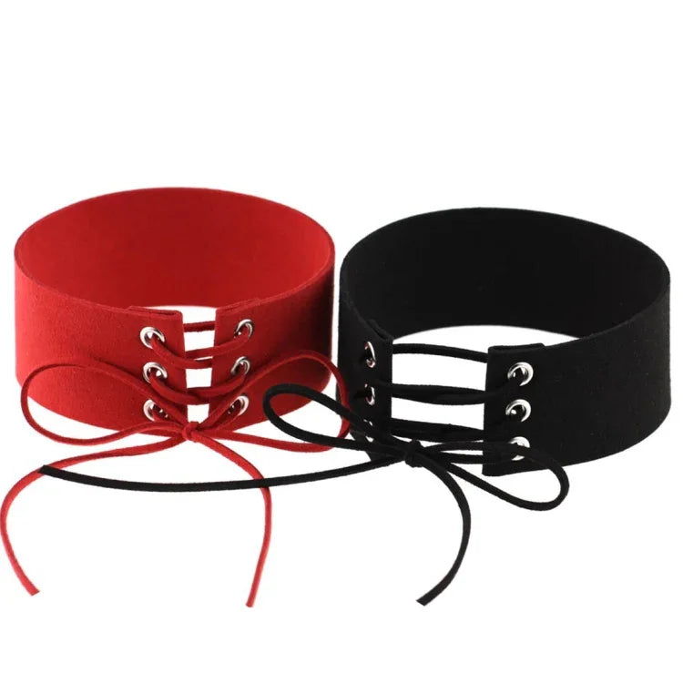 2 Peças de Colarinho de Veludo Punk Sexy com Personalidade Simples, Entrega de Cor Aleatória, SFXQ
