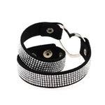 Colar Choker Feminino Punk com Forma de Coração e Strass Harajuku Japonesa, Entrega de Cor Aleatória, TXXQ03