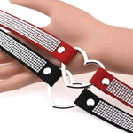 Colar Choker Feminino Punk com Forma de Coração e Strass Harajuku Japonesa, Entrega de Cor Aleatória, TXXQ03