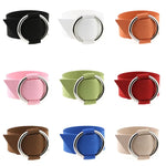 2 Peças de Pulseira de Veludo Redonda Simples Europeia e Americana, Pulseira de Metal de Moda, Entrega de Cor Aleatória