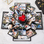 Álbum DIY Surpresa Hexagonal Florescente, Caixa Criativa para Fotos, Caixa de Presente Estrela, Álbum Artesanal