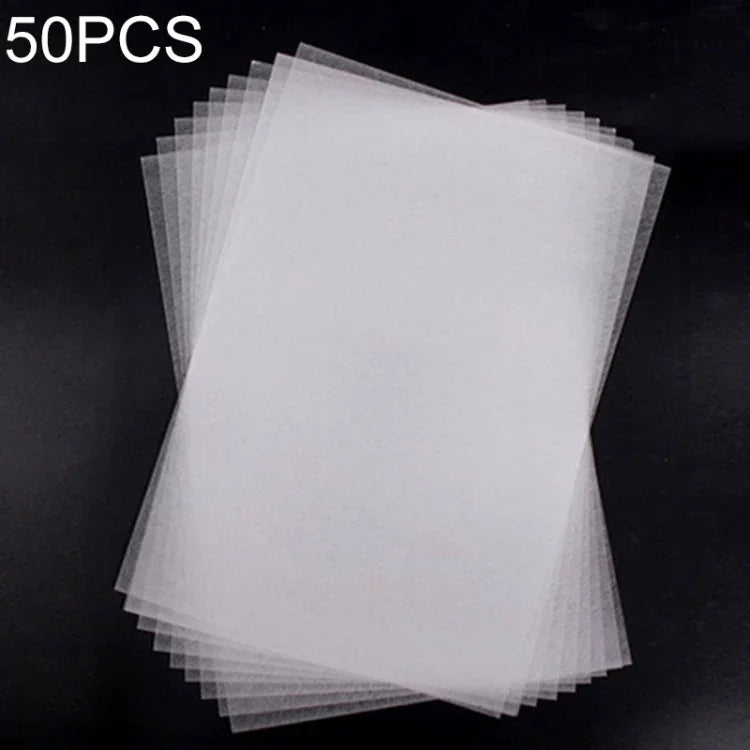 50 PCS Transparent Not Grinding Heat Shrink Film DIY Heat Shrink Film, DIY Heat Shrink Film (Not Grinding)