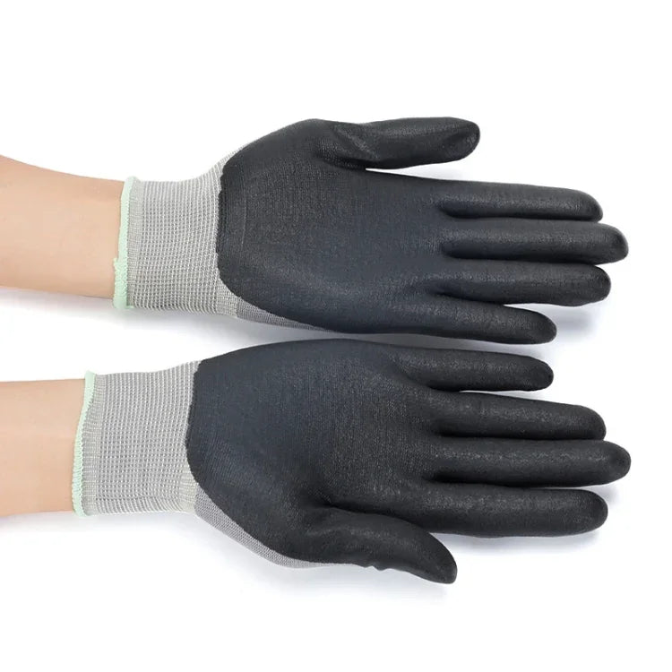 Luvas de Trabalho para Eletricista em Borracha Nitrílica Confortáveis, Antiderrapantes e Resistentes ao Desgaste, Tamanho: XL, XL