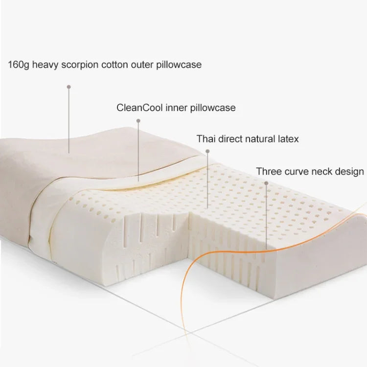 Travesseiro de Látex Natural 8H Z2 Original Xiaomi Youpin, Macio, Respirável, com Proteção da Coluna e Capa de Algodão