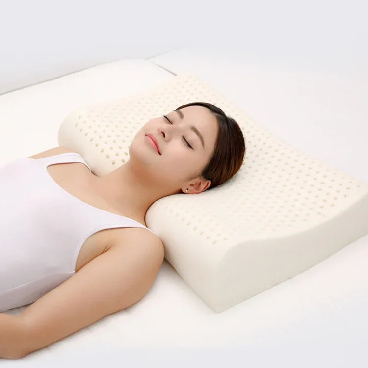 Travesseiro de Látex Natural 8H Z2 Original Xiaomi Youpin, Macio, Respirável, com Proteção da Coluna e Capa de Algodão