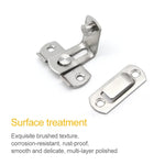 2 PCS Inserto de Canto para Fecho de Porta de Segurança em Aço Inoxidável a 90 Graus, Inserto de Canto para Fecho de Porta