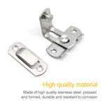 2 PCS Inserto de Canto para Fecho de Porta de Segurança em Aço Inoxidável a 90 Graus, Inserto de Canto para Fecho de Porta