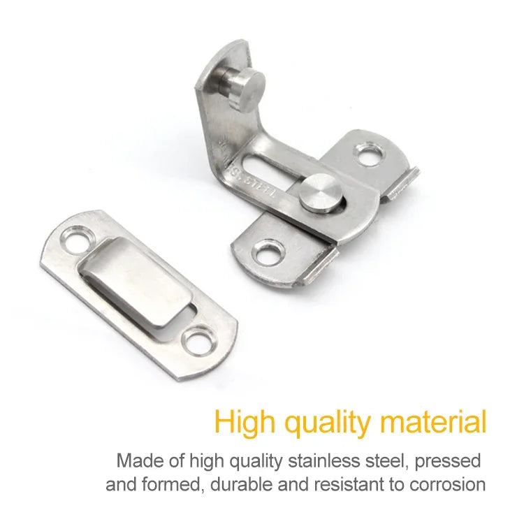 2 PCS Inserto de Canto para Fecho de Porta de Segurança em Aço Inoxidável a 90 Graus, Inserto de Canto para Fecho de Porta