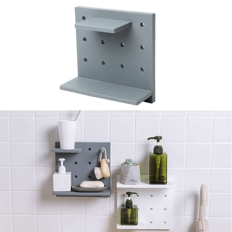 Prateleira de Armazenamento Decorativa de Parede em Plástico para Sala de Estar, Casa de Banho e Cozinha