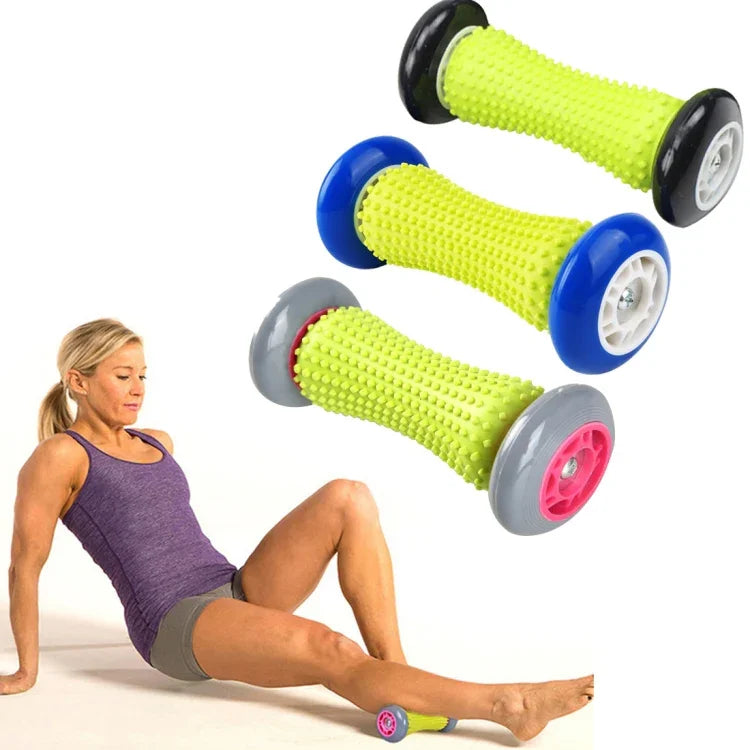 Roda de Massagem para Yoga e Cuidados de Saúde para Pescoço, Lombar, Pernas, Mãos e Pés, Cor Aleatória, Comprimento: 17cm