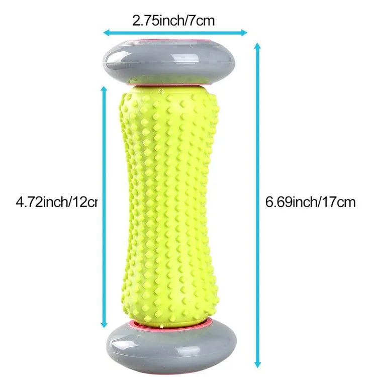 Roda de Massagem para Yoga e Cuidados de Saúde para Pescoço, Lombar, Pernas, Mãos e Pés, Cor Aleatória, Comprimento: 17cm