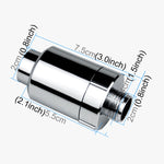 Filtro de Cloro para Torneira de Chuveiro com Ânion, Interface: 2cm, Filtro de Cloro