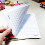 10 PCS Caderno Diário A5 Capa Mole 80 Páginas Material de Escritório, Entrega Cor Aleatória, 80 Páginas