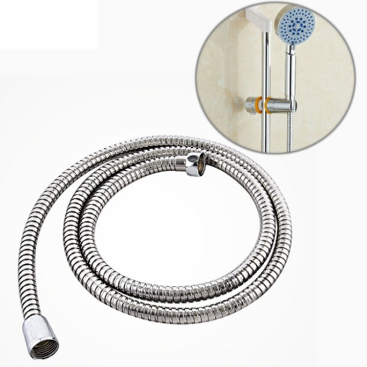 Mangueira Flexível para Chuveiro em Aço Inoxidável de 1,5m, Interface de Cobre com Duplo Encaixe, Anti-Rutura, Tubo de Água para Banho, 1,5m (Duplo Encaixe)