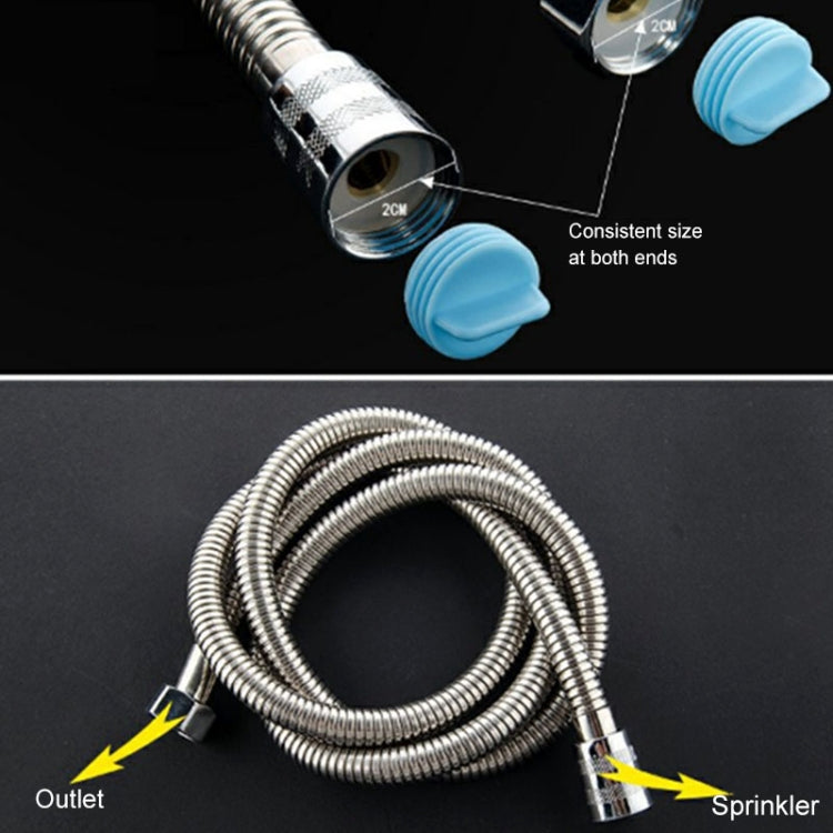Mangueira flexível para chuveiro em aço inoxidável de 2m, tubo de chuveiro com interface de núcleo de cobre, anti-explosão, tubo de água para banho, 2m (Interface de núcleo de cobre)