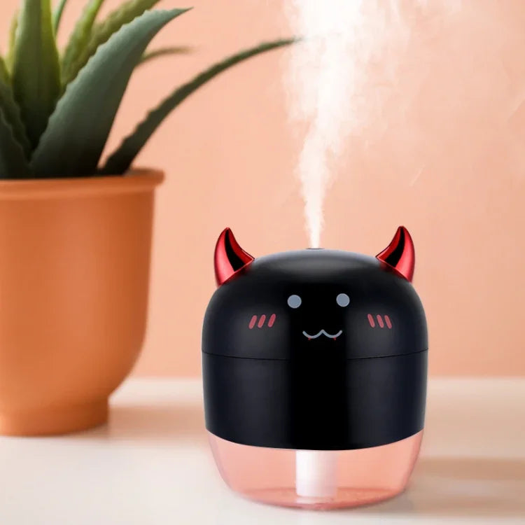 Humidificador atomizador WT-H21 com luzes noturnas coloridas, capacidade do depósito de água: 200mL