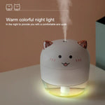 Humidificador atomizador WT-H21 com luzes noturnas coloridas, capacidade do depósito de água: 200mL