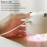 Humidificador atomizador WT-H21 com luzes noturnas coloridas, capacidade do depósito de água: 200mL