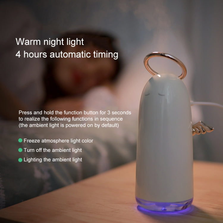Humidificador Atomizador Mini Angel TSHM0 com Luzes Noturnas Coloridas, Capacidade do Reservatório de Água: 230mL