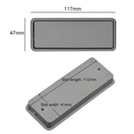 Puxador Simples para Roupeiro com Ranhura, Puxador Oculto Embutido para Gaveta Invisível, Distância entre Orifícios: 96mm, 96mm