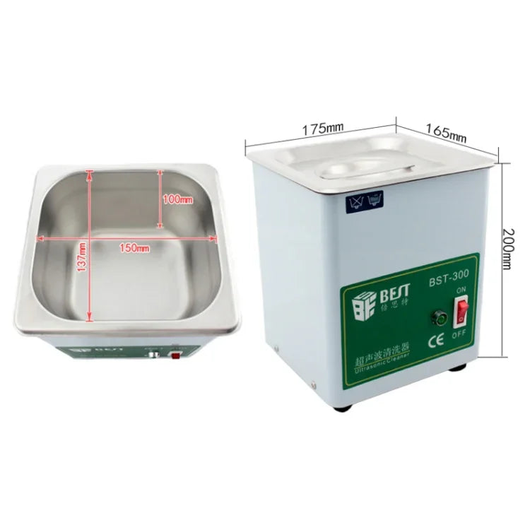 Melhor Limpeza Ultrassónica Portátil Prática de 1,8L (Voltagem 220V), Melhor 1,8L