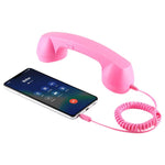 Microfone com ficha de 3,5 mm para telefone retro anti-radiação, receptor de auscultador para telemóvel, 3,5 mm