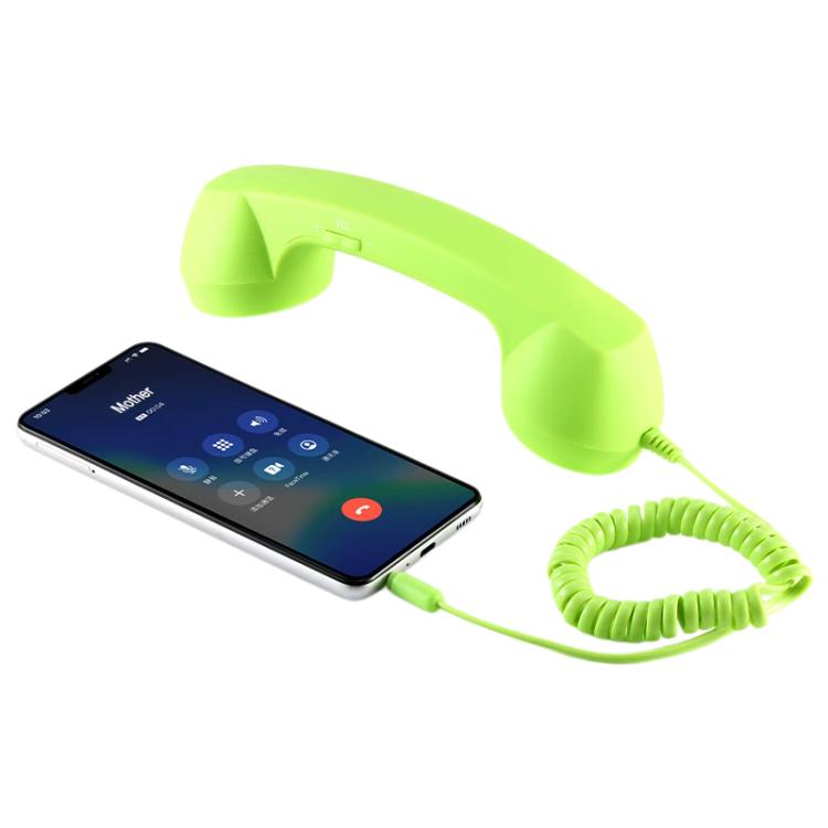 Microfone com ficha de 3,5 mm para telefone retro anti-radiação, receptor de auscultador para telemóvel, 3,5 mm
