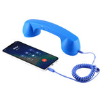 Microfone com ficha de 3,5 mm para telefone retro anti-radiação, receptor de auscultador para telemóvel, 3,5 mm