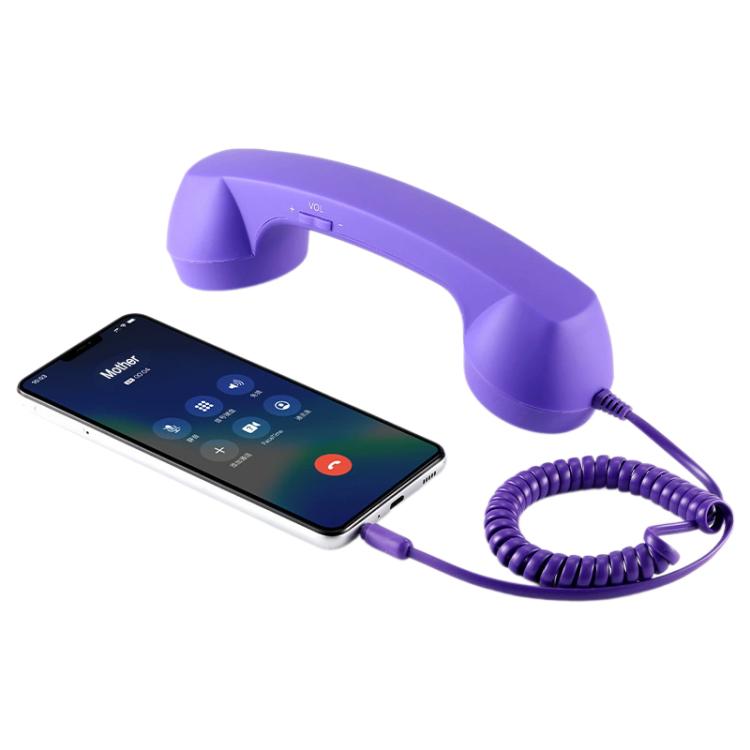 Microfone com ficha de 3,5 mm para telefone retro anti-radiação, receptor de auscultador para telemóvel, 3,5 mm
