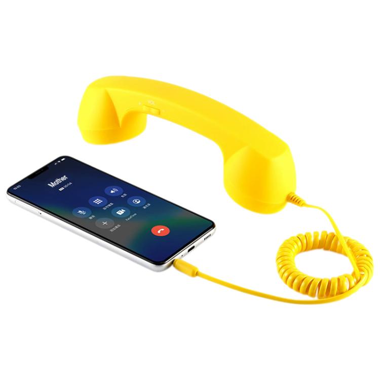 Microfone com ficha de 3,5 mm para telefone retro anti-radiação, receptor de auscultador para telemóvel, 3,5 mm