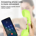 Microfone com ficha de 3,5 mm para telefone retro anti-radiação, receptor de auscultador para telemóvel, 3,5 mm