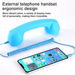 Microfone com ficha de 3,5 mm para telefone retro anti-radiação, receptor de auscultador para telemóvel, 3,5 mm