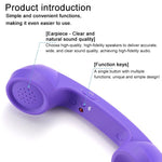 Microfone com ficha de 3,5 mm para telefone retro anti-radiação, receptor de auscultador para telemóvel, 3,5 mm