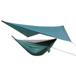 Rede Mosquiteira Impermeável para Exterior, Conjunto de Rede para Rede de Descanso, 360x290cm Verde Lago